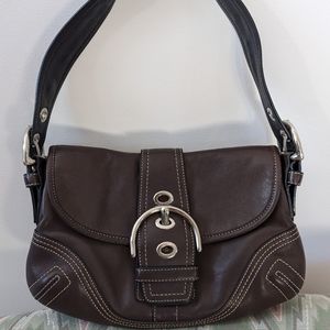 Coach chocolate brown bag